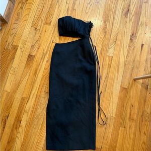 SIR the label asymmetrical Cutout Midi dress